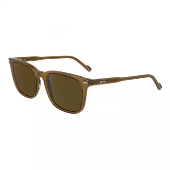 ZEISS occhiali da sole uomo ZS24545S-200 rettangolari, montatura nera, lenti in policarbonato grigie, 53-19-145 mm, protezione 100% UV400