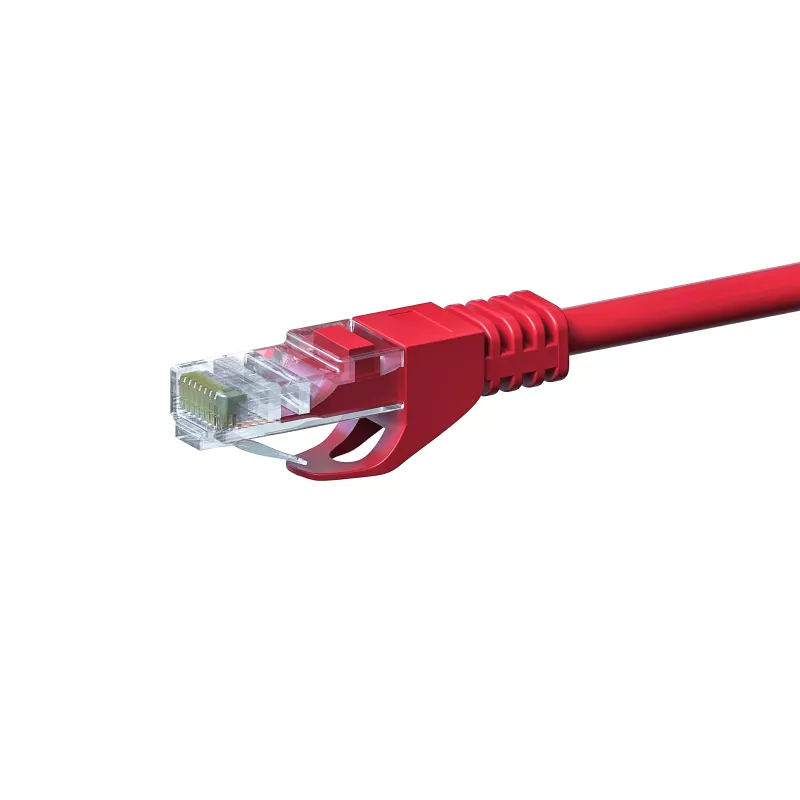 DSIT CAT 5e U/UTP cavo di rete, 0,25 m, rosso, CCA, RJ45 DC-C55-002