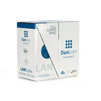DSIT DANICOM CAT5E UTP 305m PVC (Fca) cavo in matassa DC-UTP5E-305-FCA
