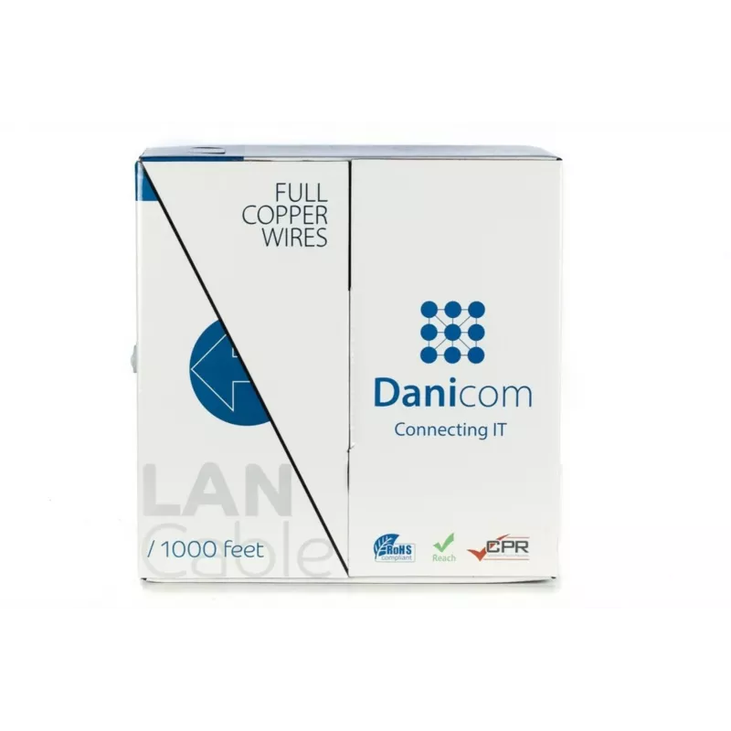 DSIT DANICOM CAT5E UTP 305m PVC (Fca) cavo in matassa DC-UTP5E-305-FCA