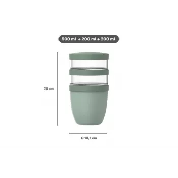 MEPAL Thermo Lunchpot Ellipse contenitore termico per alimenti Nordic Sage 700 ml 107658094700