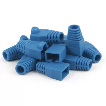DSIT DANICOM guaina per cavo RJ45 blu grande - 10 pezzi DC-RJ45-BOOT-L-BLUE-10PCE