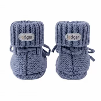 Lodger pantofole Slipper Merino Wool neonato, Storm, 0-6 mesi