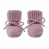 Lodger pantofole Merino Wool baby booties, Mauve, 0-6 mesi