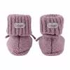 Lodger pantofole Merino Wool baby booties, Mauve, 0-6 mesi