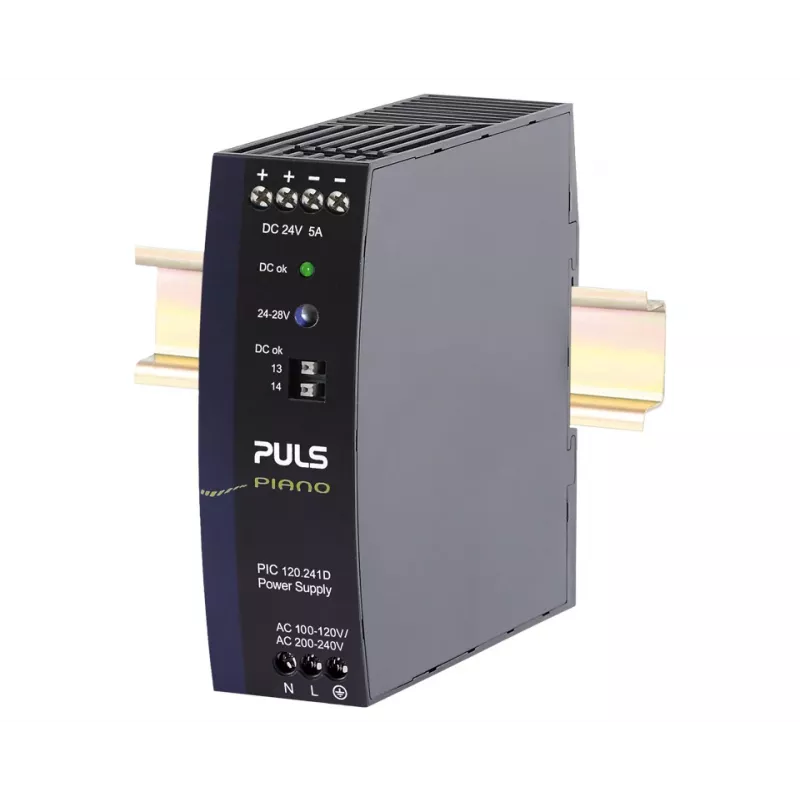 PULS Piano alimentatore DIN rail 24V DC 5A 120W (PIC120.241D)