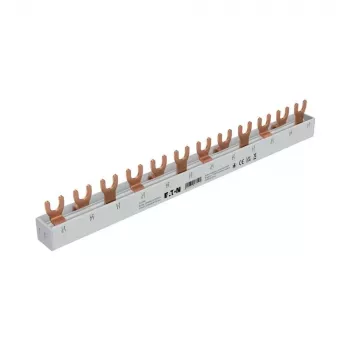 Eaton sbarra collettrice a forcella trifase EVGK-3PHAS/12MODUL, 63A, 12 moduli, 10mm², per xPole MCB/RCD (EP-501069)