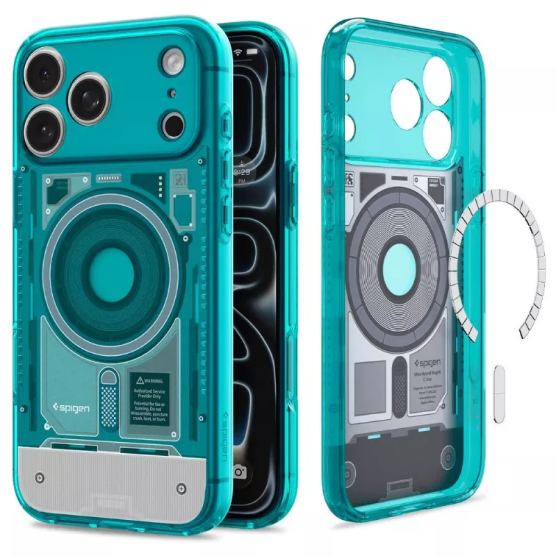 Spigen Ultra Hybrid MagSafe custodia per iPhone 17 Pro Max / 18 Pro Max - C-One Bondi Blue