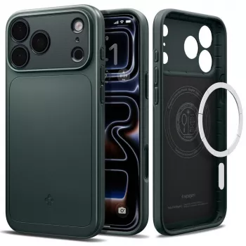 Spigen Thin Fit MagSafe custodia per iPhone 18 Pro Max / 17 Pro Max - Abyss Green