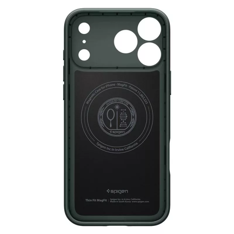 Spigen Thin Fit MagSafe custodia per iPhone 18 Pro Max / 17 Pro Max - Abyss Green