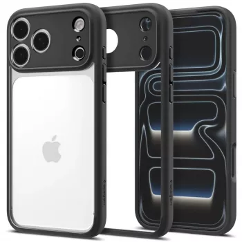 Spigen Ultra Hybrid custodia per Apple iPhone 18 Pro Max / 17 Pro Max – nero opaco