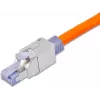 Wirewin WKS FK RJ45 KAT6A connettore RJ45 maschio da campo, Cat6A, schermato, senza attrezzi, pressofusione di zinco, contatti dorati, per 22-24 AWG, cavo 6-9mm