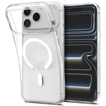 SPIGEN Liquid Crystal MagSafe iPhone 17 Pro Max / 18 Pro Max custodia trasparente/bianco