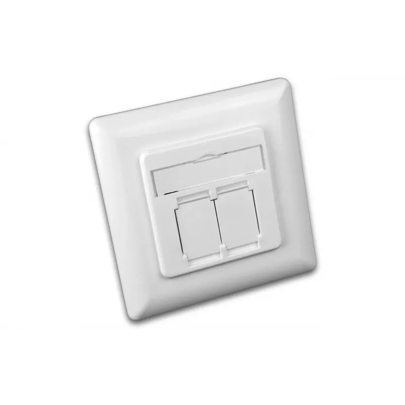 Wirewin DD-TRIO-K5E UP2 WS presa dati da incasso Cat5e schermata, 2x RJ45, LSA, bianco puro