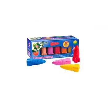 JOLLY Rocket pastelli a cera, colori assortiti, 12 pezzi (5956-0001)