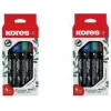 Kores ECO XP1 pennarello permanente, punta tonda, 3 mm, colori assortiti, set da 4 M20764