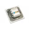 Wirewin DD-TRIO-C6 UP2 WS presa dati da incasso schermata CAT6, 2 porte, LSA, bianco puro RAL 9010
