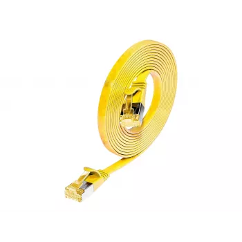 Wirewin SLIM PKW-STP-SLIM-K6A 0.1 GE cavo patch Cat6a U/FTP, 0,1 m, giallo