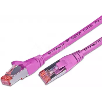 Wirewin cavo di rete S/FTP CAT6 0,25 m, rosa (PKW-PIMF-KAT6 0.25 MG)