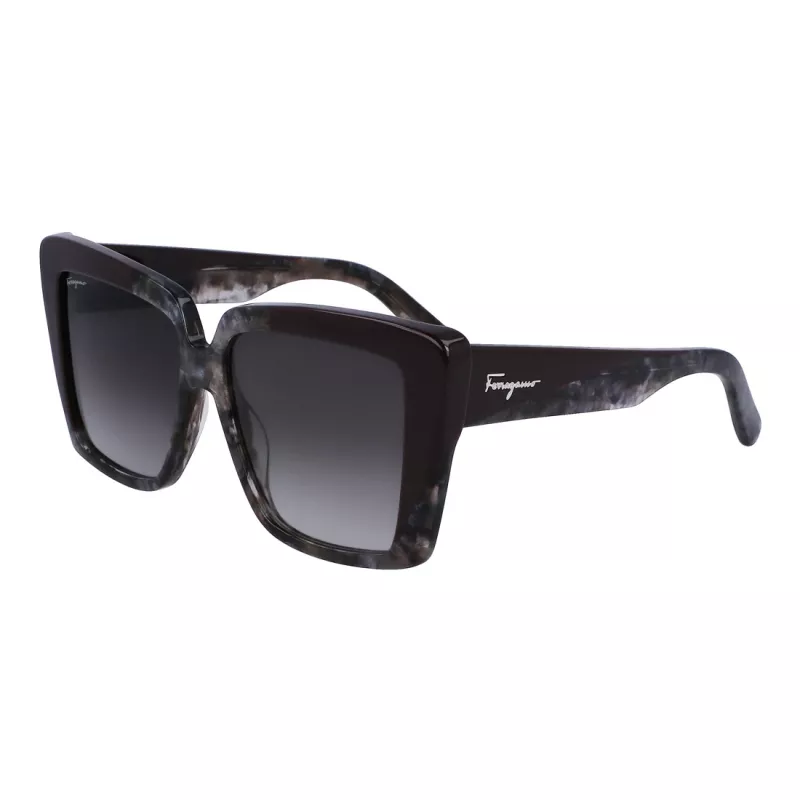 Ferragamo occhiali da sole donna SF1060S-21 farfalla, havana/marrone sfumato, 55mm
