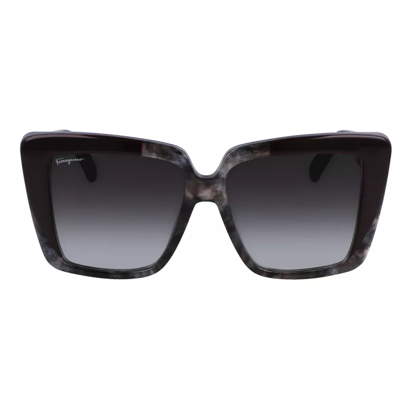 Ferragamo occhiali da sole donna SF1060S-21 farfalla, havana/marrone sfumato, 55mm