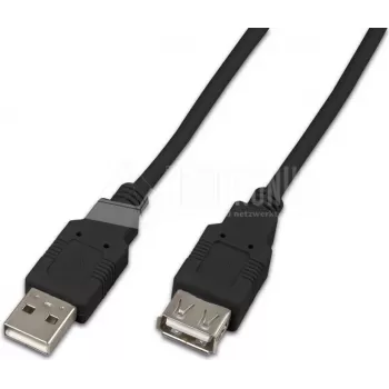 Wirewin USB A-A MF 0.5 SW cavo prolunga USB 2.0, 0,5 m, nero