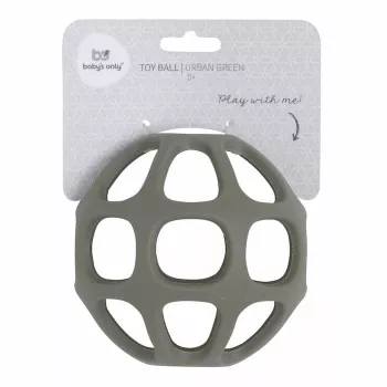 BABY'S ONLY BO-860.862.125.50 pallina da dentizione in silicone, 0+, Urban Green