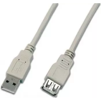 Wirewin USB A-A MF 0.5 GR cavo prolunga USB 2.0, 0,5 m, grigio
