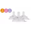 Philips Avent Natural Response set tettarelle in silicone per biberon (confezione da 3, Flow 3, 1+ mesi)