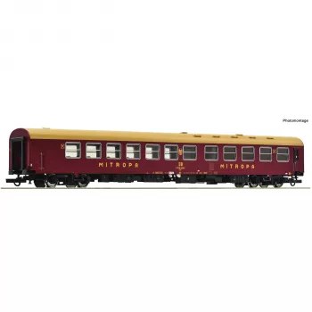 Roco 6200119 H0 carrozza ristorante MITROPA delle DR, Epoca IV, rosso/beige, 282mm, DC