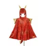 Souza! costume mantello drago rosso con cappuccio e maschera per bambini 4-7 anni