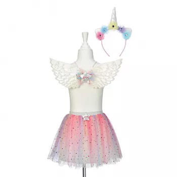 Souza! Set costume Celestia – gonna, cerchietto e ali per bambina 5-7 anni