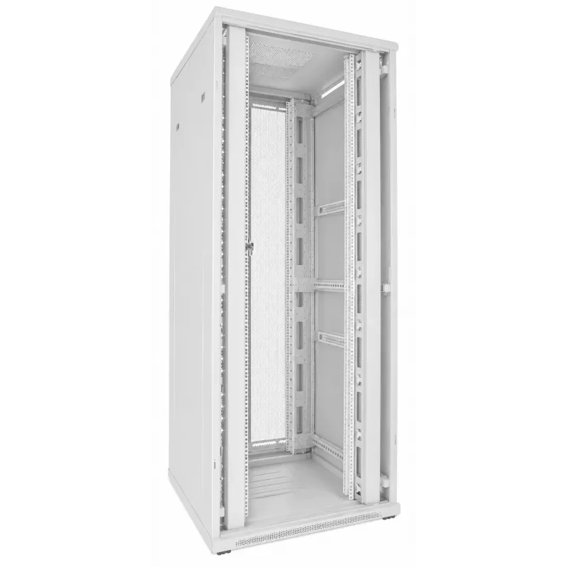 DSIT 47U rack server 19 pollici 800x800x2200mm bianco con doppie porte perforate DS8847DD-W