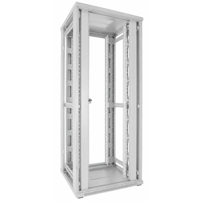 DSIT 42U armadio rack server 19 pollici 800x800x2000mm bianco, doppie porte perforate anteriore e posteriore DS8842DD-W