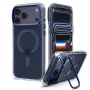 SPIGEN Ultra Hybrid Optik S custodia MagSafe per iPhone 17 Pro Max / 18 Pro Max - trasparente/blu scuro