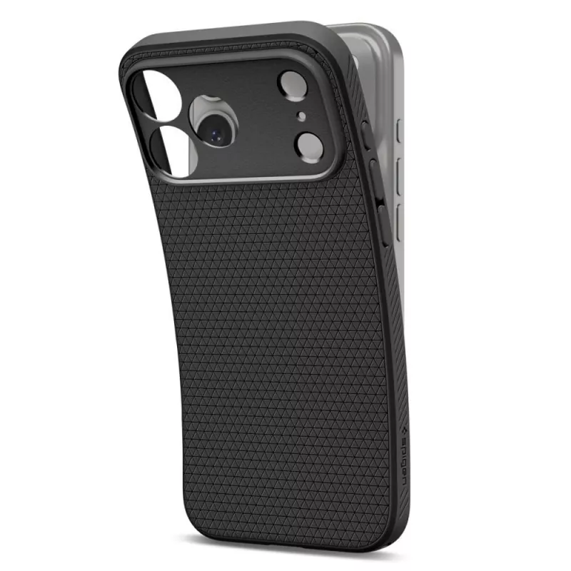 Spigen Liquid Air custodia per iPhone 17 Pro / 18 Pro - nero opaco