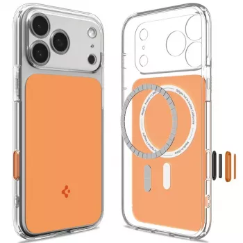 SPIGEN Ultra Hybrid T MagSafe iPhone 17 Pro / 18 Pro arancione lucido