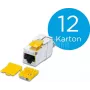 Wirewin WKS JACK KAT6A SLIM 12 modulo keystone schermato Cat6A 10 Gigabit Ethernet, confezione da 12