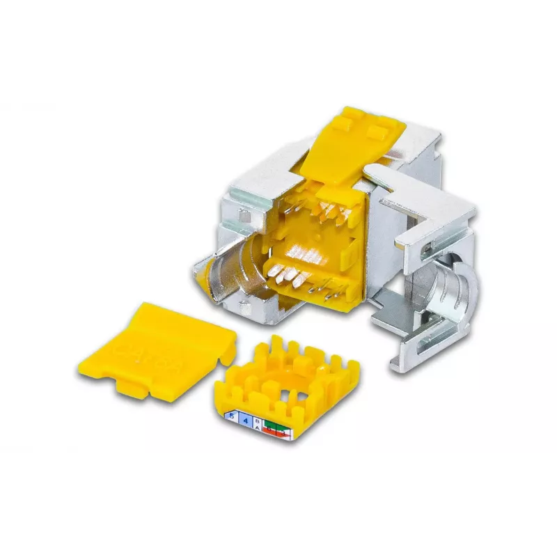 Wirewin WKS JACK KAT6A SLIM 12 modulo keystone schermato Cat6A 10 Gigabit Ethernet, confezione da 12