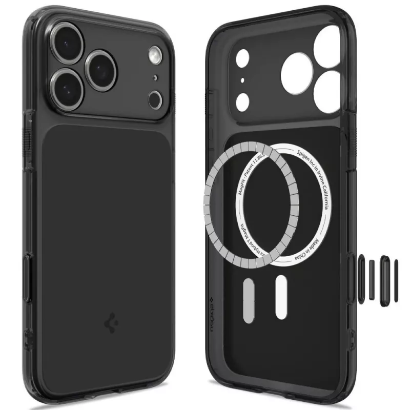 SPIGEN Ultra Hybrid T MagSafe iPhone 17 Pro / 18 Pro nero opaco