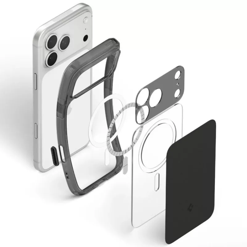 SPIGEN Ultra Hybrid T MagSafe iPhone 17 Pro / 18 Pro nero opaco