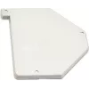 Wirewin WKS copertura per guida DIN destra - copertura in plastica per supporto keystone per guida DIN, grigio chiaro