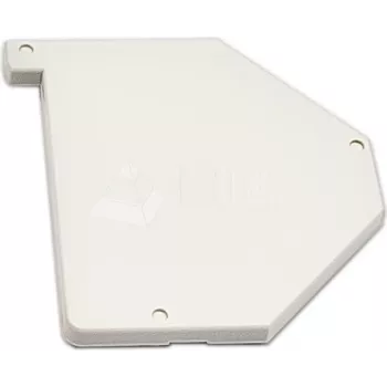 Wirewin WKS copertura per guida DIN destra - copertura in plastica per supporto keystone per guida DIN, grigio chiaro