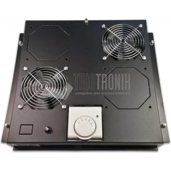 Wirewin FAN ROOF 2V BL unità di raffreddamento per rack, 2 ventole, 230V, 460 m³/h, nero