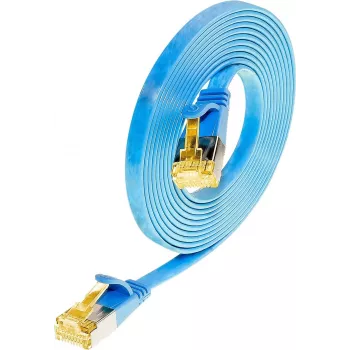 Wirewin cavo patch di rete slim Cat6a U/FTP 7 m blu RJ45 10Gbps PKW-STP-SLIM-K6A 7.0 BL