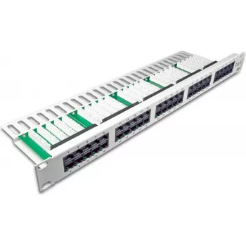Wirewin pannello ISDN 50 porte, 1U, grigio chiaro patch panel (PANEL TEL 50)