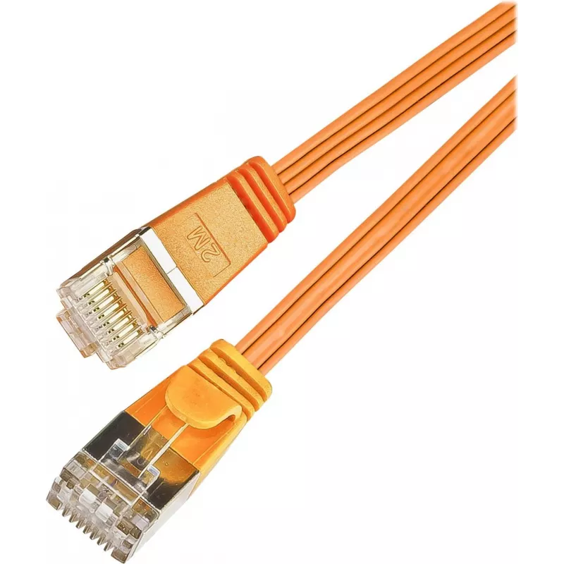 Wirewin Cavo patch Ethernet Slim Cat6 U/FTP, piatto, arancione, 15 m PKW-STP-SLIM-KAT6 15.0 OR