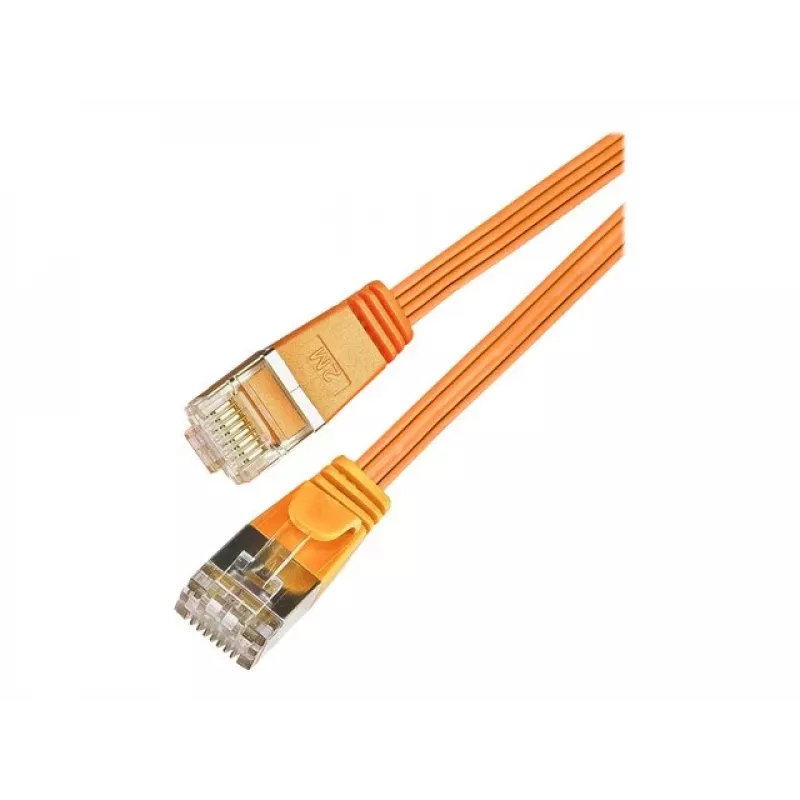 Wirewin Cavo patch Ethernet Slim Cat6 U/FTP, piatto, arancione, 15 m PKW-STP-SLIM-KAT6 15.0 OR