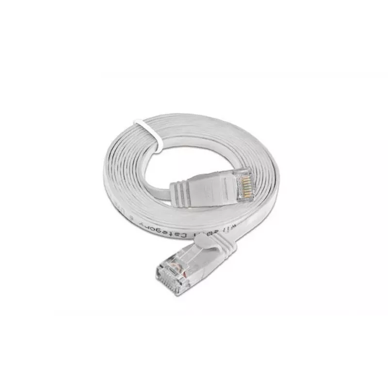Wirewin Cavo patch Slim Cat.6 U/UTP 0,1 m bianco PKW-SLIM-KAT6 0.1 WS
