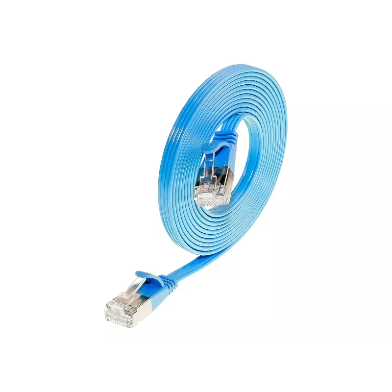 Wirewin Triotronik Cavo patch Slim Cat6 U/FTP, 3 m, blu PKW-STP-SLIM-KAT6 3.0 BL
